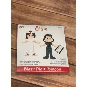 RARE HTF Sizzix Bigz Die 655717 Dress Ups Medical Professional NURSE DOCTOR